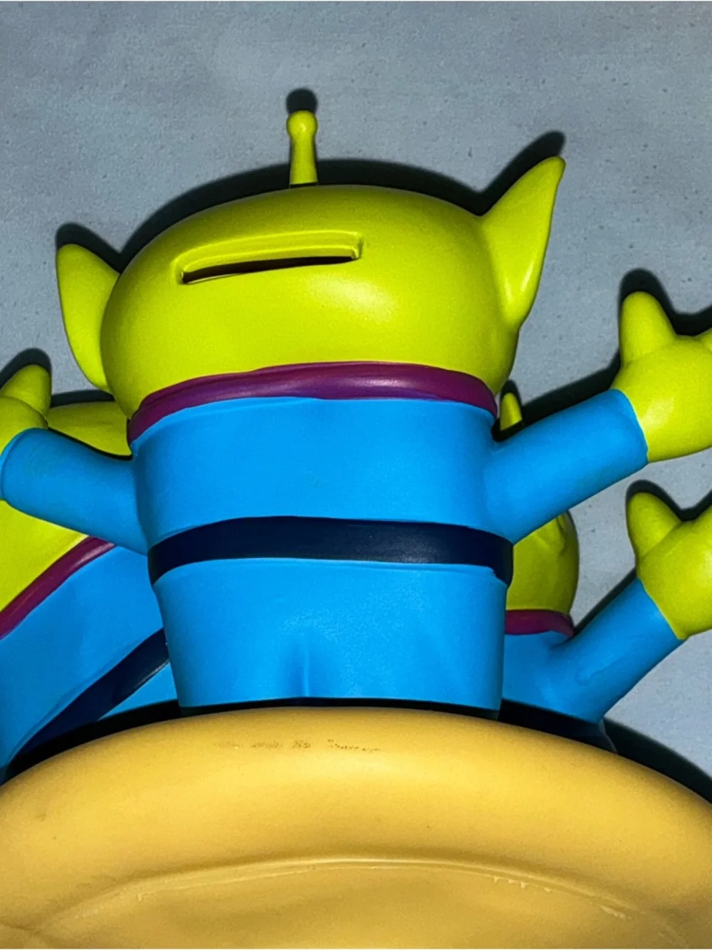 The Claw Green Alien Toy Coin Bank Blue Outfit Standing - Picture 9 of 16